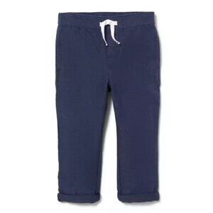 NWT Janie and Jack Boy Rolled Cuff Linen Pant Sz 3